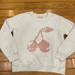 Bonpoint White Crewneck with Pink Cherry Design 14